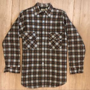Vintage Flannel Quilt Lined Made in USA Men Small
